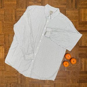L.L. Bean Men's Button Down Long Sleeve Seersucker Shirt XXL Tall